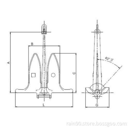 Snug Stowing Anchor